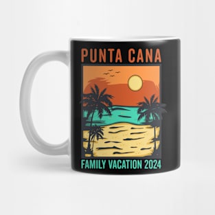 Punta Cana Family Vacation 2024 Matching Dominican Republic Mug